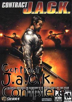 Box art for Contract J.a.c.k.