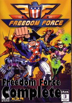 Box art for Freedom Force