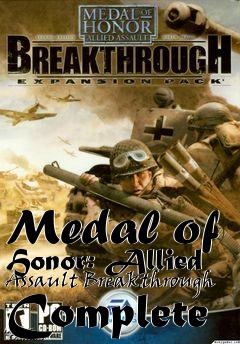 Box art for Medal of Honor: Allied Assault Breakthrough