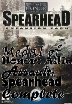 Box art for Medal of Honor: Allied Assault: Spearhead