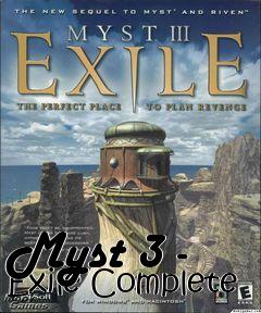 Box art for Myst 3 - Exile