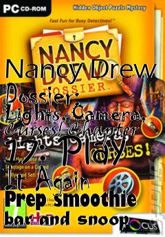 Box art for Nancy Drew Dossier: Lights, Camera, Curses!