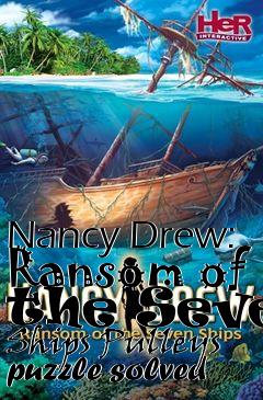 Box art for Nancy Drew: Ransom of the Seven Ships