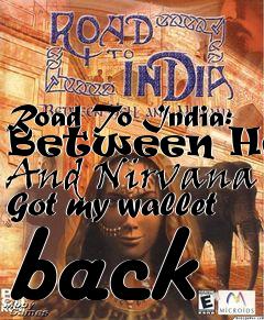 Box art for Road To India: Between Hell And Nirvana