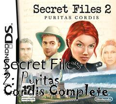 Box art for Secret Files 2: Puritas Cordis