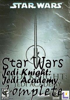 Box art for Star Wars Jedi Knight: Jedi Academy