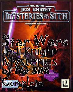 Box art for Star Wars Jedi Knight Mysteries of the Sith