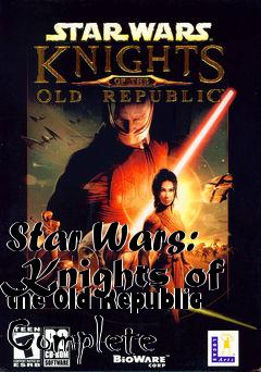 Box art for Star Wars: Knights of the Old Republic