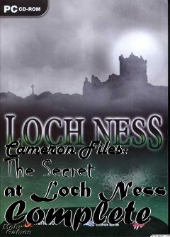 Box art for Cameron Files: The Secret at Loch Ness