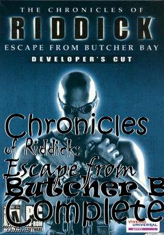 Box art for Chronicles of Riddick: Escape from Butcher Bay