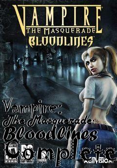 Box art for Vampire: The Masquerade: Bloodlines