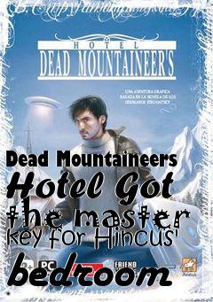 Box art for Dead Mountaineers Hotel