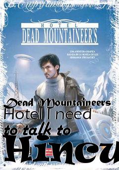 Box art for Dead Mountaineers Hotel