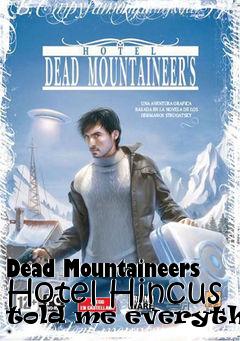 Box art for Dead Mountaineers Hotel