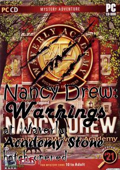 Box art for Nancy Drew: Warnings at Waverly Academy