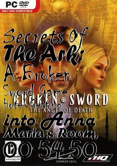 Box art for Secrets Of The Ark: A Broken Sword Game