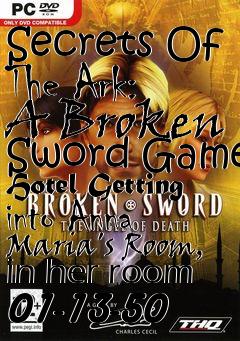 Box art for Secrets Of The Ark: A Broken Sword Game