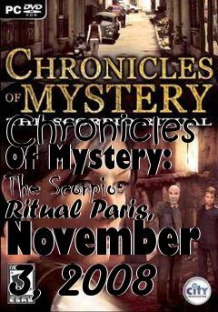 Box art for Chronicles Of Mystery: The Scorpio Ritual