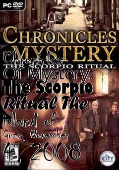 Box art for Chronicles Of Mystery: The Scorpio Ritual