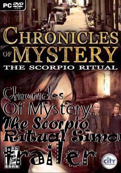 Box art for Chronicles Of Mystery: The Scorpio Ritual