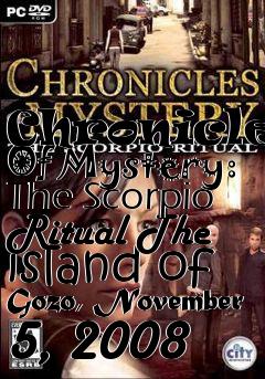 Box art for Chronicles Of Mystery: The Scorpio Ritual