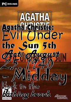 Box art for Agatha Christie: Evil Under the Sun