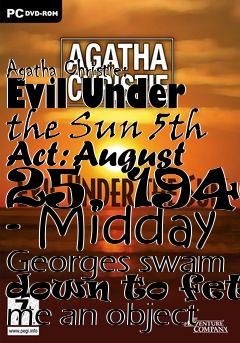 Box art for Agatha Christie: Evil Under the Sun