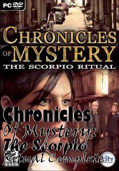 Box art for Chronicles Of Mystery: The Scorpio Ritual