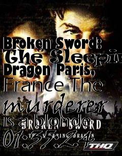 Box art for Broken Sword: The Sleeping Dragon