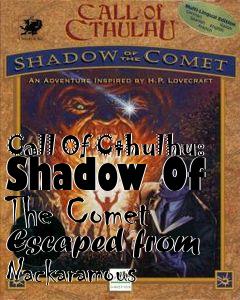 Box art for Call Of Cthulhu: Shadow Of The Comet