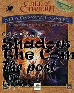 Box art for Call Of Cthulhu: Shadow Of The Comet