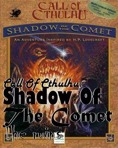 Box art for Call Of Cthulhu: Shadow Of The Comet