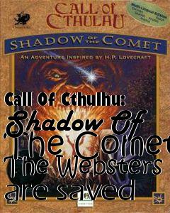 Box art for Call Of Cthulhu: Shadow Of The Comet