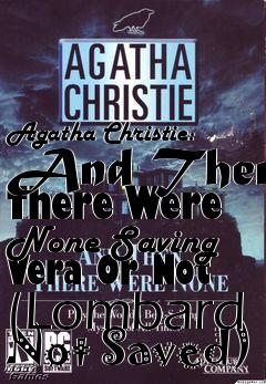 Box art for Agatha Christie: And Then There Were None