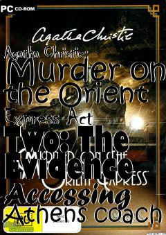 Box art for Agatha Christie: Murder on the Orient Express