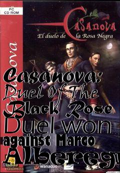 Box art for Casanova: Duel Of The Black Rose