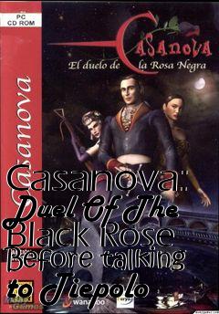 Box art for Casanova: Duel Of The Black Rose