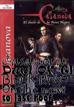 Box art for Casanova: Duel Of The Black Rose