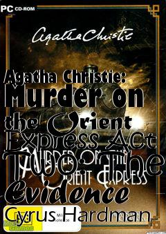 Box art for Agatha Christie: Murder on the Orient Express