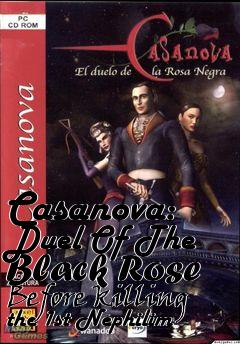 Box art for Casanova: Duel Of The Black Rose