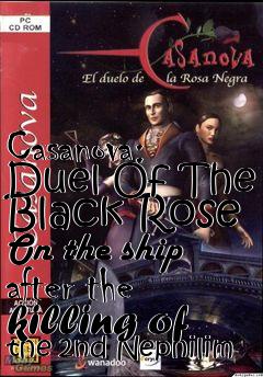 Box art for Casanova: Duel Of The Black Rose