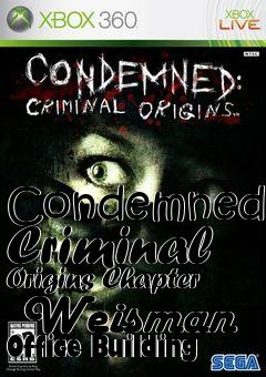 Box art for Condemned: Criminal Origins