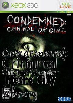 Box art for Condemned: Criminal Origins