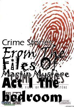 Box art for Crime Stories: From The Files Of Martin Myst�re