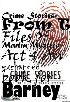 Box art for Crime Stories: From The Files Of Martin Myst�re