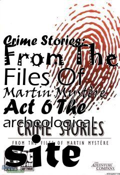 Box art for Crime Stories: From The Files Of Martin Myst�re