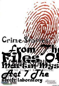 Box art for Crime Stories: From The Files Of Martin Myst�re