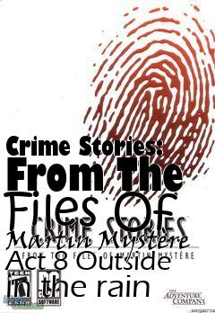 Box art for Crime Stories: From The Files Of Martin Myst�re