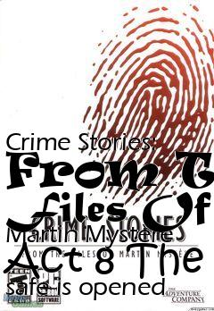 Box art for Crime Stories: From The Files Of Martin Mystre