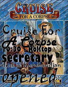 Box art for Cruise For A Corpse